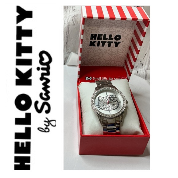 🐘🐘💓 Hello Kitty Stone Bezel Watch - Picture 1 of 7
